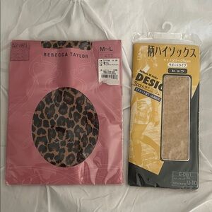 Leopard Print Tights set